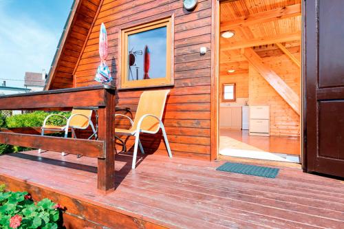 Μπαλκόνι ή βεράντα στο Ferienhaus Irenka Nr 2