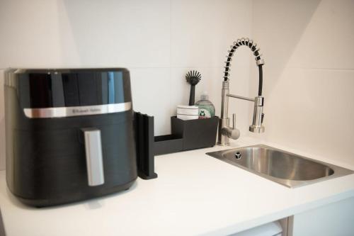 Kuchyň nebo kuchyňský kout v ubytování Apartment Strauss #ELF 2 Zimmer BS CITY