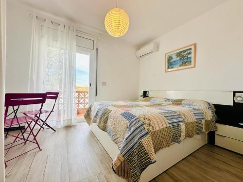 Ένα ή περισσότερα κρεβάτια σε δωμάτιο στο Global Immo 5061 Angeles 7