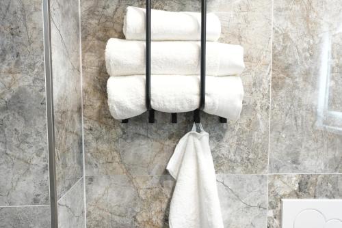 Ένα μπάνιο στο Wohnung IB - Apartment mit Privater Terrasse