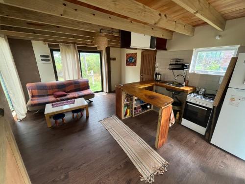 Kuchyň nebo kuchyňský kout v ubytování Cabaña nueva