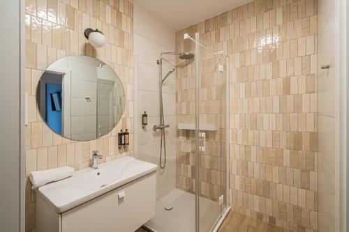 Et badeværelse på APT Nadmorskie - Polanki AQUA