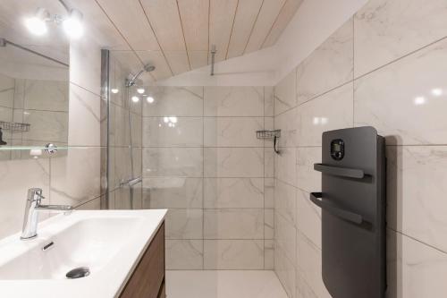 Koupelna v ubytování L'Ancienne Estable