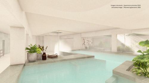 a rendering of a swimming pool in a building at ALEGRIA El Mar 4 Sup in Santa Susanna
