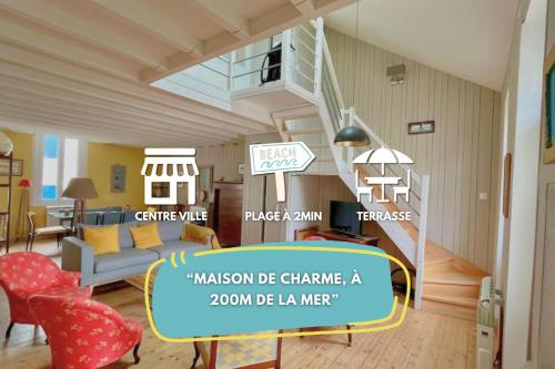 Maison spacieuse hyper centre - 5à7p - Terrasse privée