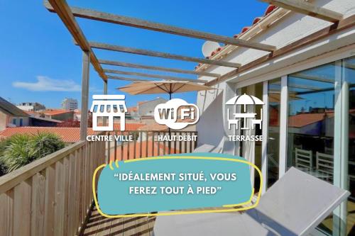 Superbe duplex - terrasse ensoleillée, 300m plage