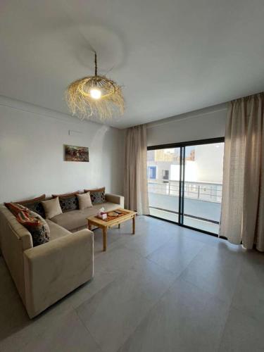 Posezení v ubytování Atlantic view Tamraght