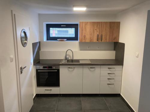 Kuchyň nebo kuchyňský kout v ubytování City center