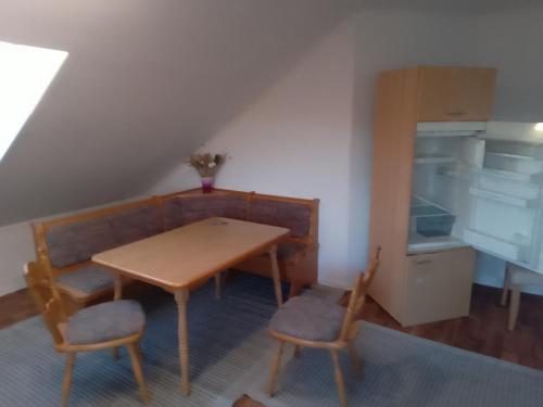 Kuchyň nebo kuchyňský kout v ubytování Ferienwohnung in Niederbayern