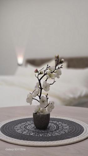 Jeeso Hotel tesisinde bir odada yatak veya yataklar