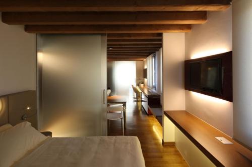 Postel nebo postele na pokoji v ubytování Villa Veneta-Ca' Sabbioni Venezia