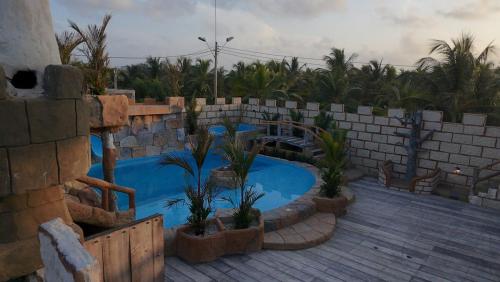 Bazén v ubytování La Muralla Casa Con Piscina y Acceso al Mar nebo v jeho okolí