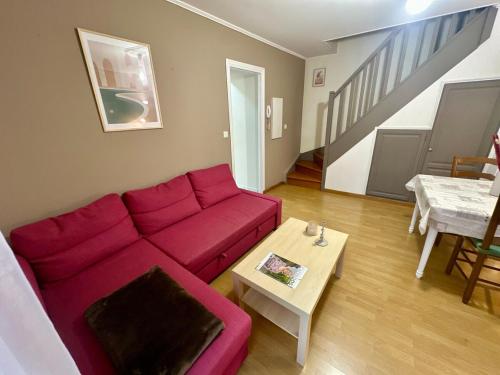 Χώρος καθιστικού στο Duplex appartement in Bayeux