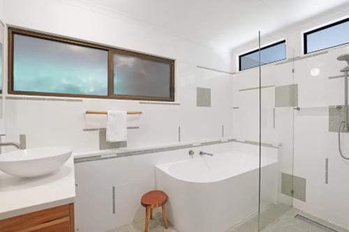 Koupelna v ubytování Shardlow