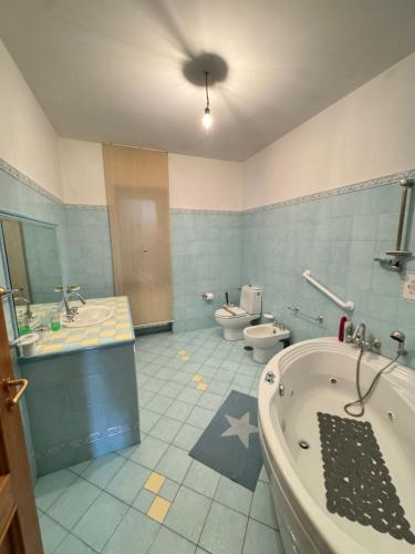 Koupelna v ubytování Villetta Indipendente fra i pini della Sila CS