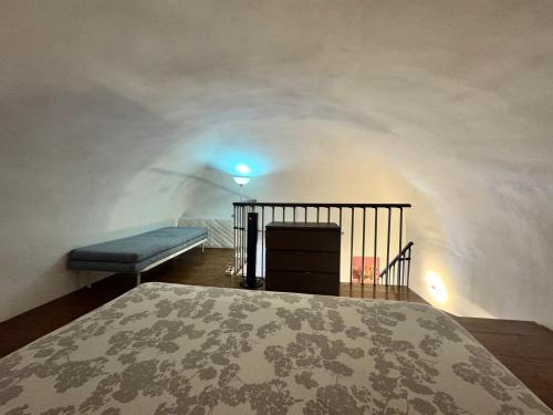 Ένα ή περισσότερα κρεβάτια σε δωμάτιο στο La casa in centro