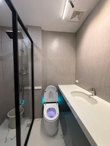 Koupelna v ubytování Manatad Transient House