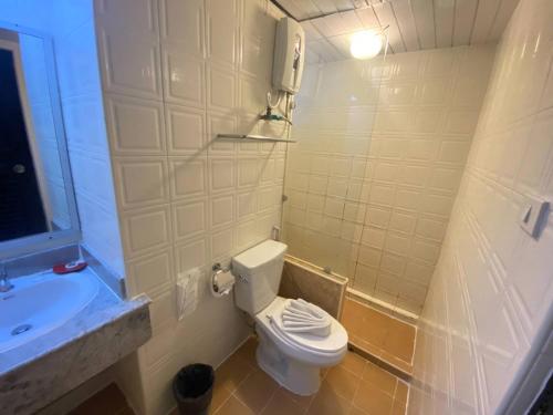 Koupelna v ubytování Hotel De Khuvieng