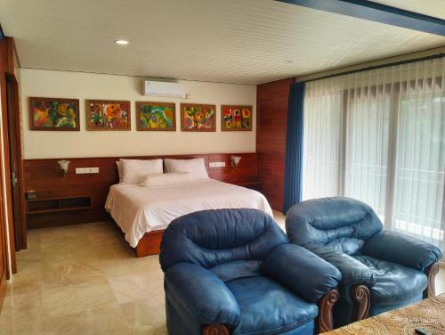 Χώρος καθιστικού στο Villa Biyu Siyu