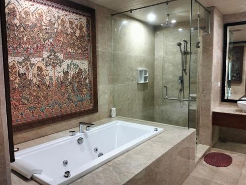 Ένα μπάνιο στο Villa Biyu Siyu