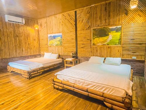 Postel nebo postele na pokoji v ubytování Trang An Quynh Trang Happy Homestay & Garden