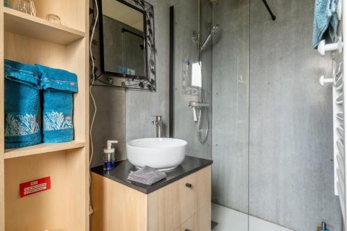 Koupelna v ubytování O Petit Jardin