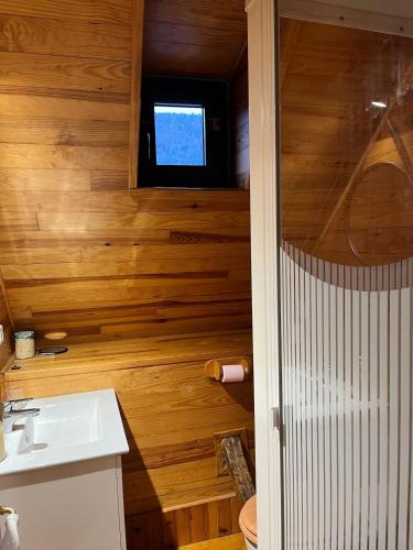 Koupelna v ubytování Grange 6 personne à 5min du lac