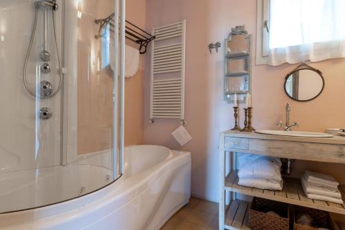 Koupelna v ubytování Casina Le Conserve