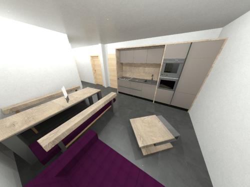 Kuchyň nebo kuchyňský kout v ubytování Pension Stieber