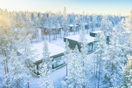 Wilderness Hotel Saariselkä durante el invierno