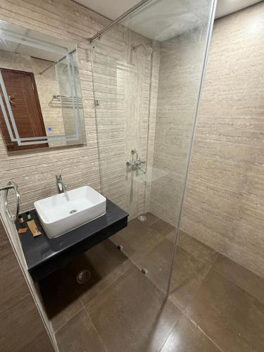 Koupelna v ubytování Homely Heaven