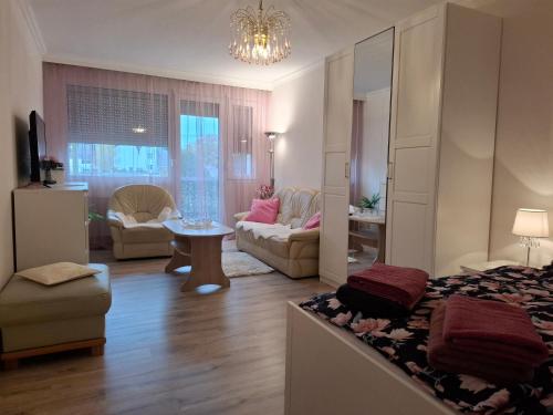 Χώρος καθιστικού στο Fonyódi Centrum Apartman
