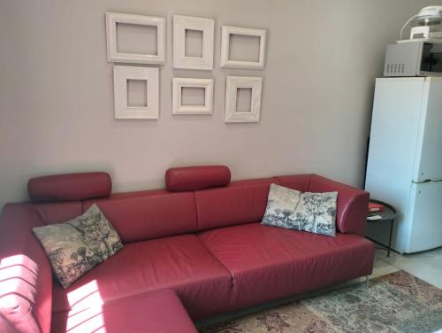 Et opholdsområde på Feet Up Cottage