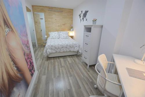 Postel nebo postele na pokoji v ubytování Apartamento AliSol Casco Antiguo Pamplona