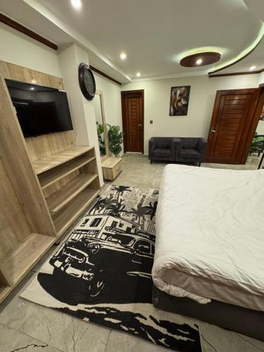 TV a/nebo společenská místnost v ubytování Hotel SecondHome