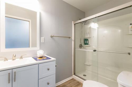 Koupelna v ubytování The Gold Charm - 5BR 2BA Home 1mi to ND Campus