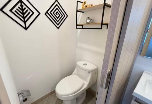 Koupelna v ubytování Mostaza 316 - Lujo & Comodidad, Piscina, Gym, Parking en Av Centerario