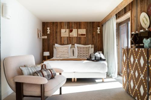 Χώρος καθιστικού στο Le Refuge Chez La Tante - Mont d'Arbois, accès en télécabine avant 16h30