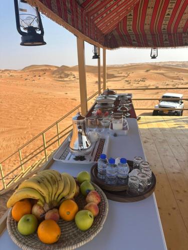 Jídlo v luxury tent nebo okolí