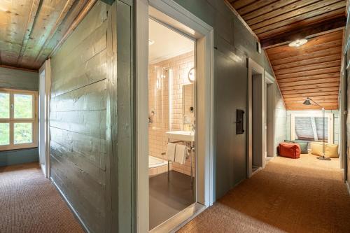 Ένα μπάνιο στο Chalet Verve