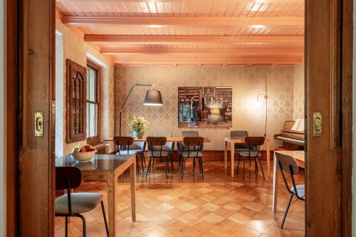 Χώρος καθιστικού στο Chalet Verve