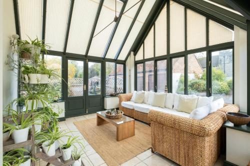 Et opholdsområde på Dovecote Farmhouse