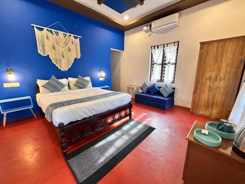 Postel nebo postele na pokoji v ubytování 4elementis beach homestay