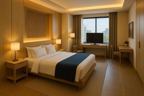 Postel nebo postele na pokoji v ubytování Wedokal MMS