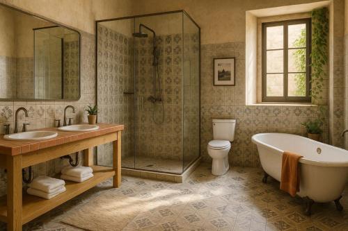 Koupelna v ubytování Wedokal MMS