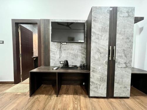 Kuchyň nebo kuchyňský kout v ubytování Dual Mount Resort