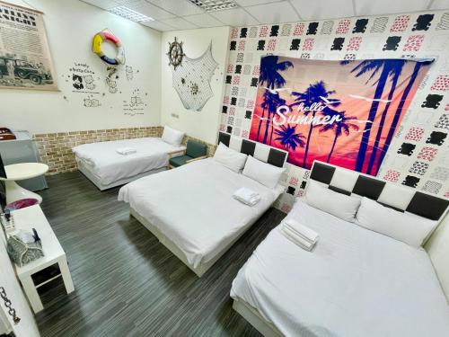 Ένα ή περισσότερα κρεβάτια σε δωμάτιο στο Fongchia Helsinki