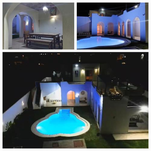 villa avec piscine style bohème