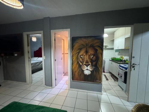 Ένα ή περισσότερα κρεβάτια σε δωμάτιο στο Yatch village ap completo vista mar