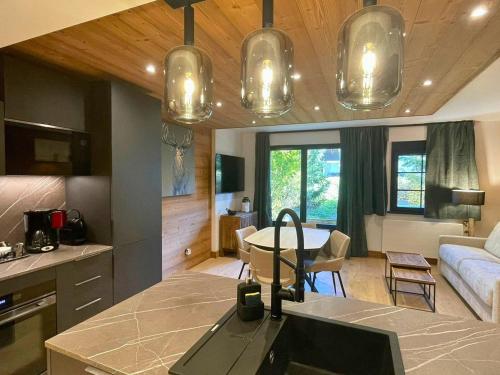 Appartement rénové 4 pers, parking, Les Gets